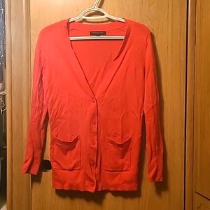 Banana Repulic size S orange cardigan